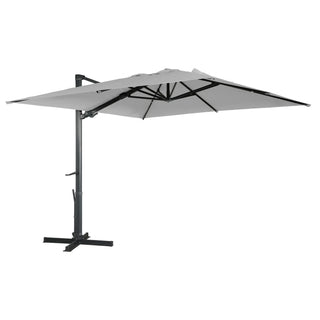 Square Cantilever Patio Umbrella with 90° Tilt, Optional LED/Bluetooth, 4 Colors