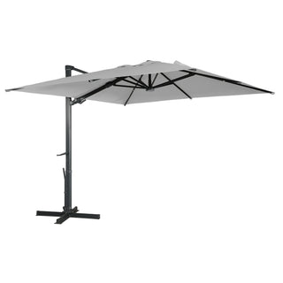 Square Cantilever Patio Umbrella with 90° Tilt, Optional LED/Bluetooth, 4 Colors