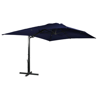 Square Cantilever Patio Umbrella with 90° Tilt, Optional LED/Bluetooth, 4 Colors