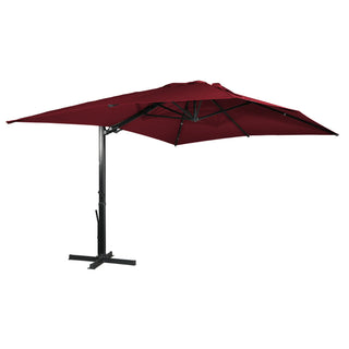 Square Cantilever Patio Umbrella with 90° Tilt, Optional LED/Bluetooth, 4 Colors