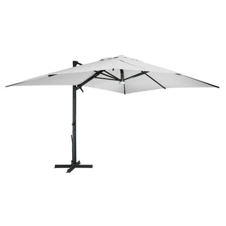 Square Cantilever Patio Umbrella with 90° Tilt, Optional LED/Bluetooth, 4 Colors