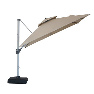 Square Cantilever Patio Umbrella with 5 Adjustable Angles