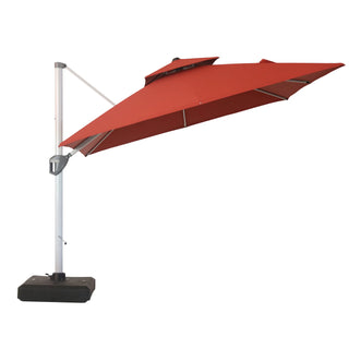 Square Cantilever Patio Umbrella with 5 Adjustable Angles