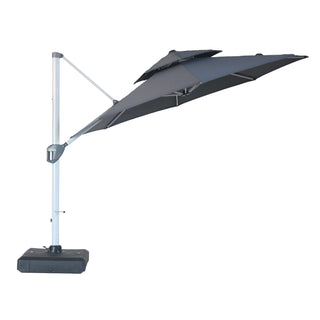 Square Cantilever Patio Umbrella with 5 Adjustable Angles
