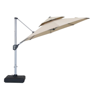 Square Cantilever Patio Umbrella with 5 Adjustable Angles