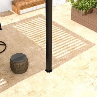 10x13FT / 10x19FT Louvered Pergola with Aluminum Frame and Adjustable Steel or Aluminum Louvers