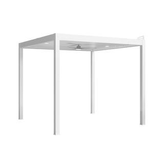 Aluminum Pergola Gazebo with Adjustable Louvered Roof & LED