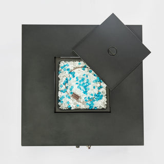 32" Propane Gas Fire Pit Table with Propane Tank Cover, 50000 BTU Square Steel Fire Pit with Beautiful Wicker Base for Outside Patio Deck Garden Backyard-Black