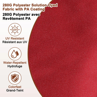 Square Cantilever Patio Umbrella with 90° Tilt, Optional LED/Bluetooth, 4 Colors