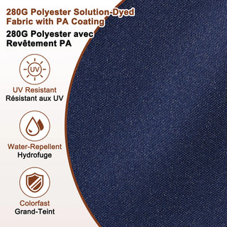 Square Cantilever Patio Umbrella with 90° Tilt, Optional LED/Bluetooth, 4 Colors