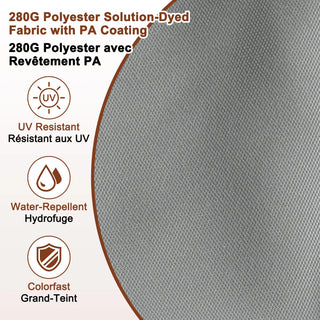 Square Cantilever Patio Umbrella with 90° Tilt, Optional LED/Bluetooth, 4 Colors