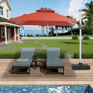 Square Cantilever Patio Umbrella with 5 Adjustable Angles