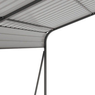 13 x 26.5 ft carport, 0.25mm thick, with protective film to prevent scratching, 2 pairs of adhesive gloves, 3 hooks, 12 expansion screws, 6 fixed iron pieces,versatile space