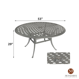 7-Piece Outdoor Dining Set – Patio Table with 6 Chairs for Backyard or Poolside