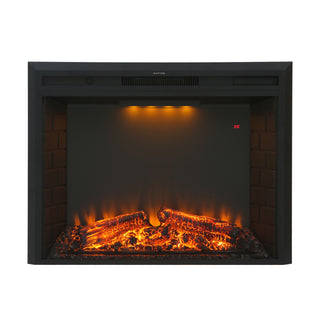30 Inch Electric Fireplace Insert with Crackling Sound, Recessed Heater with Remote