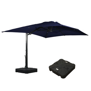 Square Cantilever Patio Umbrella with 90° Tilt, Optional LED/Bluetooth, 4 Colors