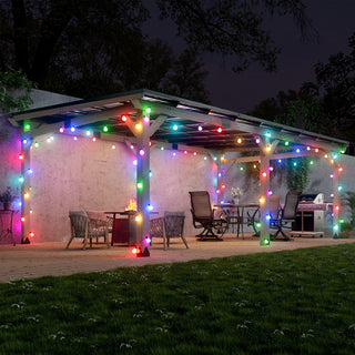 AeroEave Outdoor Cedar Wooden Hardtop Gazebo with Pitched Galvanized Steel Roof