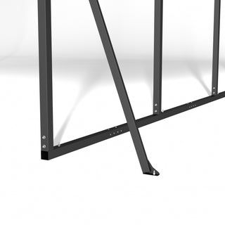 Metal Carport Heavy Duty with Galvanized Steel Roof, Outdoor Garage Car Shelter Shade for 2 Cars, Boats and Truck