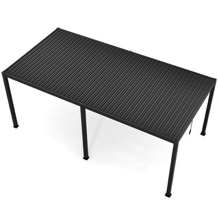 10x13FT / 10x19FT Louvered Pergola with Aluminum Frame and Adjustable Steel or Aluminum Louvers