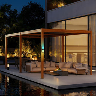 Aluminum Louvered Pergola with Adjustable Roof