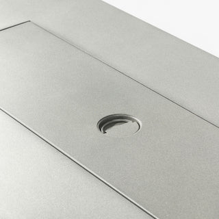 42" Propane Gas Fire Pit Table 2-Pieces, 50000 BTU Rectangular Steel Fire Pit with Glass Wind Guard for Outside Patio Deck Garden Courtyard -Light Gray