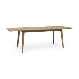 Outdoor Acacia Wood Expandable Dining Table – Brown Finish