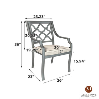 7-Piece Outdoor Dining Set – Patio Table with 6 Chairs for Backyard or Poolside