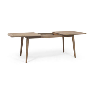 Outdoor Acacia Wood Expandable Dining Table – Brown Finish