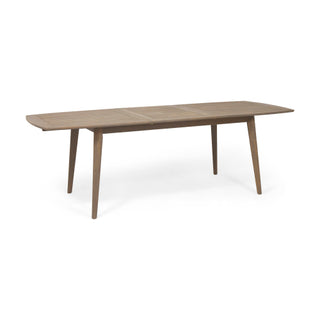 Outdoor Acacia Wood Expandable Dining Table – Brown Finish