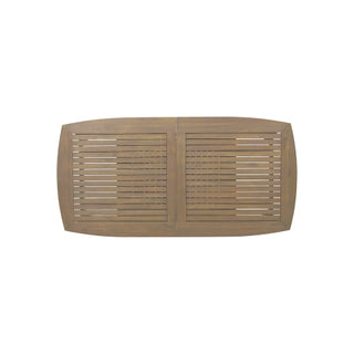 Outdoor Acacia Wood Expandable Dining Table – Brown Finish