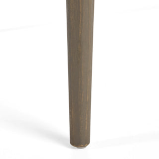 Outdoor Square Acacia Wood Patio Table – Gray/Wood-looking Finish with Straight Legs