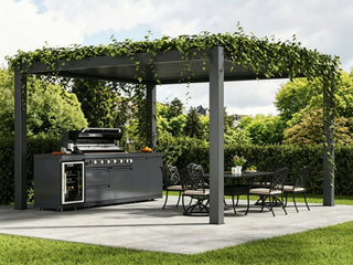 Create the Ultimate Outdoor Cooking Retreat with a Pergola and Patio Furniture