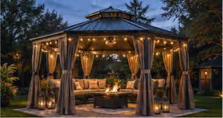 Aerohaven 15×15 FT Hexagon Hardtop Gazebo: Create Your Perfect Backyard Retreat