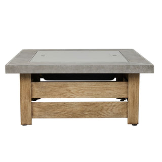 34-Inch Wood-Burning Fire Pit Table with Iron Construction for Patio & Backyard