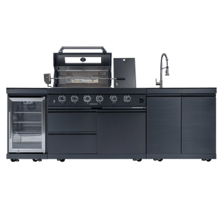 46-Inch Deluxe Outdoor Kitchen BBQ Island Grill, 4-Burner 72,000 BTU Stainless Steel Gas Grill