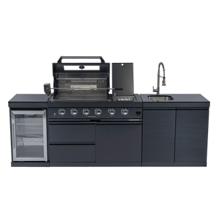 46-Inch Deluxe Outdoor Kitchen BBQ Island Grill, 4-Burner 72,000 BTU Stainless Steel Gas Grill