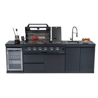 46-Inch Deluxe Outdoor Kitchen BBQ Island Grill, 4-Burner 72,000 BTU Stainless Steel Gas Grill