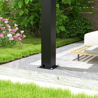 10x13FT / 10x19FT Louvered Pergola with Aluminum Frame and Adjustable Steel or Aluminum Louvers