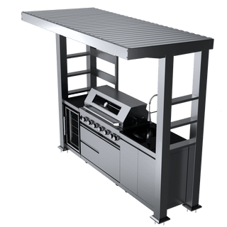 108-Inch 6-Burner 85000 BTU Deluxe Stainless Steel Gas Outdoor Kitchen Island BBQ Grill
