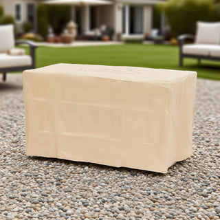 42" Propane Gas Fire Pit Table, 50000 BTU Rectangular Concrete Fire Pit for Outside Patio Deck Garden Backyard