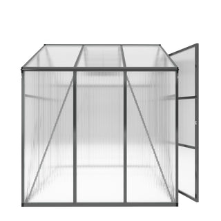 Walk-In Polycarbonate Greenhouse with Raised Base & Anchor Kit – Heavy-Duty Aluminum Greenhouse for Outdoor Backyard, All Seasons