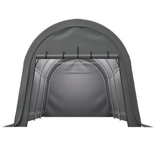 Heavy Duty Anti-Snow 10x20/12x20 FT Carport, Commercial Grade Steel Frame Portable Garage Canopy with Vented Waterproof Roof for Car/Boat/RV Storage