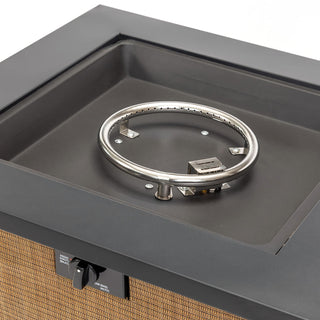 28" Propane Gas Fire Pit Table, 50000 BTU Square Steel Fire Pit for Outside Patio Deck Garden Courtyard