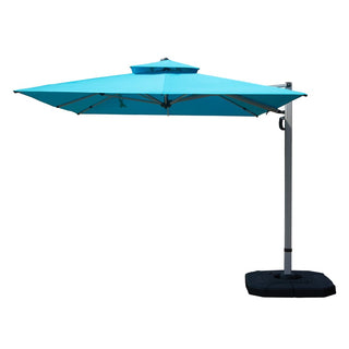 Aluminum Cantilever Patio Umbrella with Tilt Function – Outdoor Offset Market Umbrella for Backyard, Deck & Pool (Base Not Included)