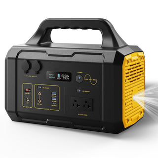 300W/1000W Portable Power Station with 100W/200W Solar Panel for Outdoor Camping, Home Backup & Emergency Use