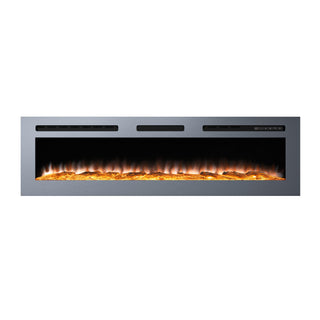 50/60 Inch  Modern LED Heater with 12 Flame Colors & Remote Electric Fireplace