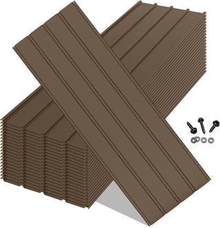 20PCS Galvanized Metal Roofing Panels with Screws – Durable Steel Roof Sheets for Pergola, Gazebo, Shed, Patio & Outdoor Structures