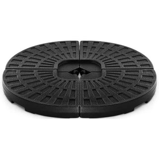 4-Piece Cantilever Umbrella Base Weight Set – Heavy-Duty Fillable Patio Umbrella Stand with Carry Handles