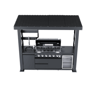 94-Inch 6-Burner 85000 BTU Outdoor Kitchen Island Grill | Stainless Steel BBQ