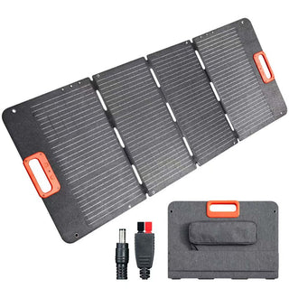100W/200W Foldable Solar Panel - IP67 Waterproof, Portable for Outdoor & Emergency Charging